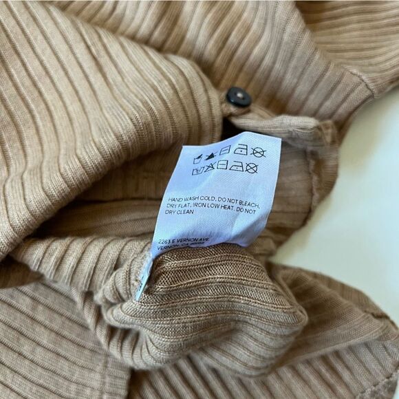 Reofrmation BEIGE Gellar Knit Top M - Picture 8 of 12